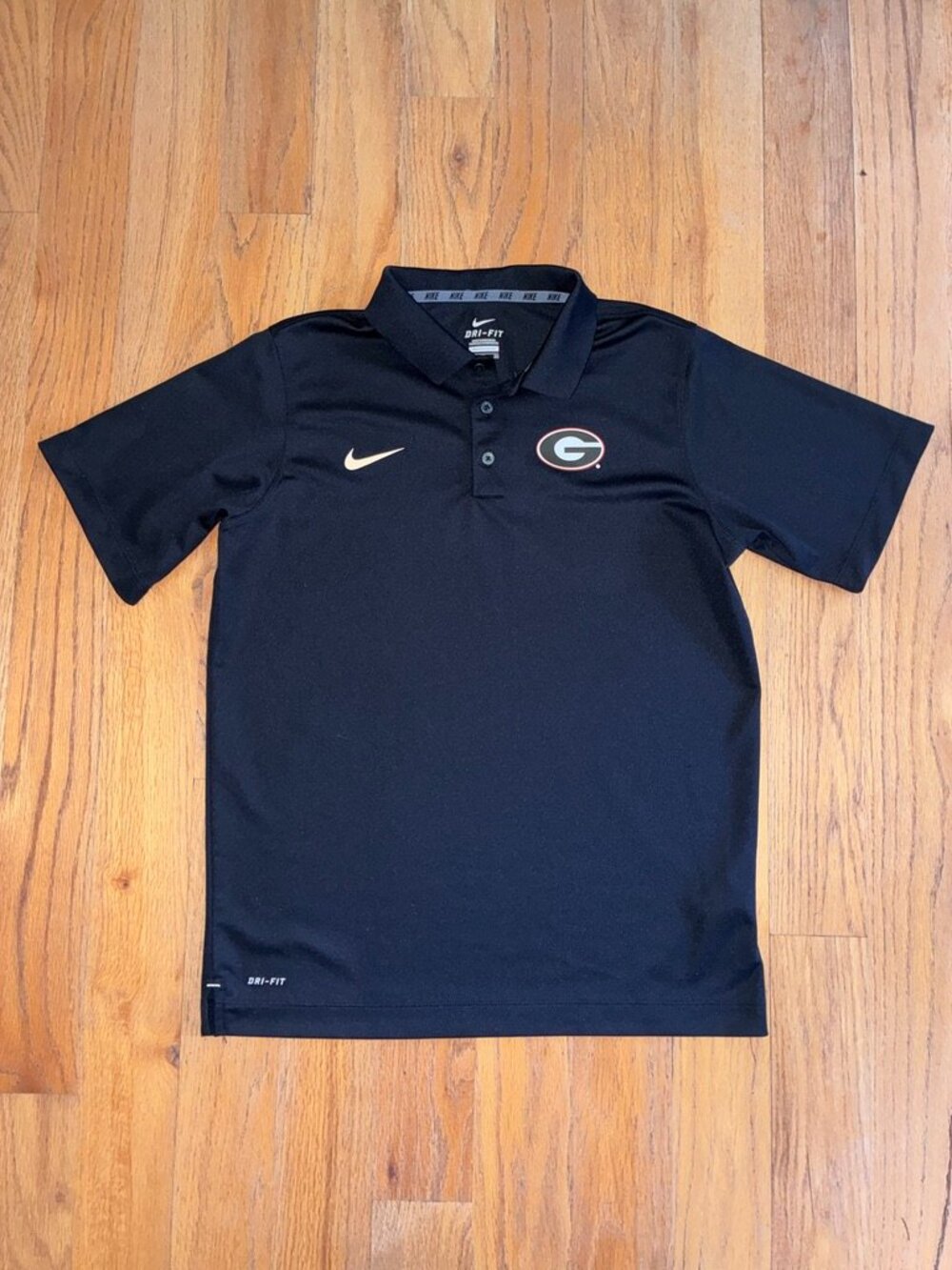Nike Dri-FIT Georgia Bulldogs Black Polo Shirt Youth XL